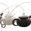 Silicone Tea Infuser Tools Creativity Teapot Shape Reusable Filter Diffuser Home Teas Maker Kitchen Accessories RRE12479