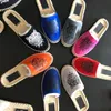 2022 Mens Tiger Leather Leer Espadrilles Dames Designer Slipper Strawkoord Glaasjes Zomer Outdoor Casual schoenen Wit Zwart Flip Flops Top Kwaliteit met doos 292