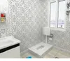 Black and white tiles 300X300mm bathroom wall tile antique small vitrolite kitchen floor salt-glazed brick