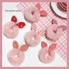 Solid Color Hair Scrunchies Women Hairband Ponytail Holder Faux Fur Rabbit Ears Hair Rope Cute Girls Hair Accessories