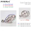 NXY Cockrings FRRK CB Chastity Cage with Screw Lock Mamba Male Bondage Belt Device 2021 Metal Cock Penis Rings BDSM Sex Toys for Men 1124