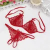 Sexy Set intimo donna 18 Ladies Strappy Thong Underwear Oversize Sensual Woman lingerie 3XL porno Tentazione Reggiseno di pizzo erotico Y2302