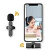 Wireless Lavalier Microfone celular telefônicos portáteis gravação de vídeo mini microfone para iPhone android ao vivo transmissão de jogos telefone microfonoe