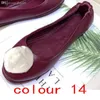 Designer Kleid Ballettschuhe Frühling Herbst Weiches Schaffell Metallschnalle Mode Frauen Flache Eierrolle Bootsschuh Dame Leder Lazy Dance Loafers Große Größe 34-42 Mit Box