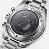 Montres suisses de marque supérieure pour hommes Apollo 11 50e anniversaire deisgner montre mouvement à quartz tout cadran travail cadran moonshine vitesse montr281z