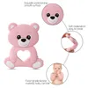 10PCS/5PCS Silicone Bear Cartoon Bead Stroller Baby Teether Silicone Baby Teether Necklace Bpa Free Food Grade Baby Teether 220211