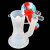 Shisha Bongs Стеклянные бурниковые установки Буксы нефтяные Dabs Курение воды Трубы для воды Двойной слой Фильтр трубы пластиковый