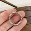 925 Sterling Silver Charming Irregular Chain Geometric Ring Gold Open Rings For Women Men Party Gifts Accessories