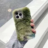 3D Schleife Kaninchen Echthaar Plüsch Fuzzy Hüllen für iPhone 15 14 13 Pro Max 12 11 XR XS X 8 7 6 Plus Bling Diamant Flauschiges Fell Mädchen Dame Weiches TPU Tier Niedliche schöne Handyhülle