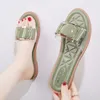 Summer women's slippers fashion all-match 2021 ladies beach shoes ins tide net red flat sandals size 35-40