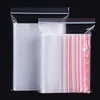 Clear Grip Self Press Seal Zip Lock Plastic Påsar med röd sida6250999