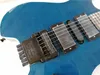 Blue Body Headless Electric-gitaar met Tremolo, Palissander Fretboard, Black Hardware, Geef aangepaste services