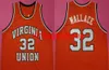 Virginia Union Ben Wallace #32 Orange College Retro Basketball Jersey Men Symt Anpassade nummer Jerseys