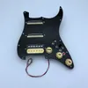 Mise à niveau précâblé ST Pickguard SSH Zebra Hubucker Alnico LP micros haute sortie DCR commutateur 7 voies faisceau de câblage multifonction