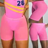 Femmes Coton Spandex Gym Biker Shorts Entraînement Casual Legging Beach Wear Mesh Fluorescent Vert Femme
