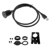 Organizador de automóviles de alta calidad USB3.0 Extensión Flush Mount Cable Dashboard Kit Redondo