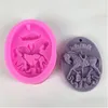 Fondant Cake Molds 3D DIY Horse Shape Soap Silicone Mold Tools Chocolate Candy Biscuits Moulds Wedding Decoration Baking