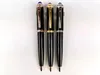 Luxury Balance Brand Black Rose Gold-plated Fountain Pens Stainless Steel Material Plating Office School Stationery Writing Pen Gi288m