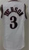 Vintage Georgetown Hoyas College Allen Iverson Maglie 3 Uomini Basket Wilt Chamberlain 13 Blu Nero Bianco Rosso Verde Giallo 100% cucita Taglia S-3XL