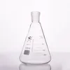 اللوازم المعملية 50-10000ML الزجاج Erlenmeyer قارورة زجاجة مخروطية، 24/29 مفصل، كيمياء زجاجي