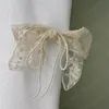 ファッションヘアピン女性の髪ロープレースの花真珠の弓リボンヘアクリップヘッドバンドブラックホワイトヘアアクセサリー