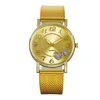 L'ultimo Top Watch Fashion Women Mesh Belt Wild Lady Regalo creativo Relojes Para Mujer Semplici orologi da polso al quarzo in lega