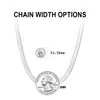 Chains Unique 3mm Flexible Flat Chain Herringbone Blade Necklace For Women Men 925 Silver Neck Jewelry