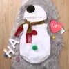 Rompers Snowman Toddler Born Baby Boy Girl Jul Spädbarn Jumpsuit Warm Höst 0-2T Kläder för Po Shoot
