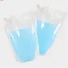 50pcs Breast Milk Nozzle Storage Bags And Free Gift Funnel Double-side Clear Spout Pouches Plastic Packaging With Hang Holegoods