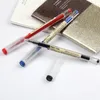 Canetas de gel 6pcs 0,5 mm caneta fina azul/preto reabastece haste para manipulação marker escolar gelpen office estudante escrita desenho de papelarygel