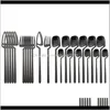 Küche, Esszimmer, Bar, Zuhause, Garten, 24-teiliges Besteckset aus Edelstahl, goldenes Roségold, Gabeln, Messer, Löffel, Teelöffel, Besteck-Set