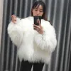 Women real mongolian sheep fur coat ladies leather short style beach wool fur jacket female outerwear 211129