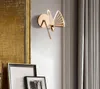 Applique de chevet chambre salon moderne fond papillon led luxe minimaliste allée filet rouge escalier