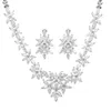 Emmaya Fashion Style Star Flower-shape Exquisite Necklace And Earring With AAA Zirconia Charming jewelry In Wedding Party Gift H1022