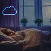 Applique USB LED néon bleu nuage Art signes lumières pour chambre murs nuit décor maison fête fournitures