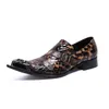 Toe Toe Casual Party Men Patent Leather Dress S Derby Slip em moderno trabalho de carreira sapatos Big Yards B Shoe Yard