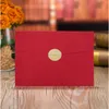 (20 Teile / los) Braut Bräutigam in der Kirche Hochzeitseinladung Goldfolie Floral Traditionelle Übersee Chinesische rote Ehekarte IC105