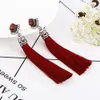 Boho Crystal Long Tassel Dangle Earrings For women Ethnic Geometric Rose Flower Sign Statement Drop Earring 2021 Fashion Jewelry in Bulk