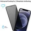 Privacy Anti-spy Tempered Glass Phone Screen Protector for iPhone 15 14 Pro Max 14Pro 13 13pro 12 11 XR XS X 8 7 Plus 9H Anti Spy Dark Full Coverage With Retail Package