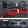 Fashion Braided Phone Cables 1m 3ft Micro USB Type-C Woven Data Charging Cord For Smartphone Samsung S20 Huawei