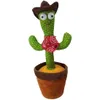Electronics Shake Dancing Cactus Toy With Music Plush Lovely Childhood Education Talking Toys Home Decor Decoration Accessories