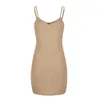 Casual Maternity Dresses Sexy Solid Maternity Pregnancy Clothes V-neck Sleeveless Nursing Mini Suspender Skirt Dress Tops Q0713