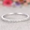 超薄型クリスタルカップル結婚指輪シルバーローズゴールド婚約指輪合金トレンディな女性 Anillos 素敵なガールフレンドのギフト AR19