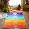 Mandala Elephant Tapestry Multicolour Tapestry Wall Hanging Decoration Tapestries Rainbow Stripes Wall Rugs Dorm Decor Blankets 210609