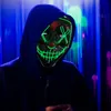 Cosmask Cadılar Bayramı Neon Maske LED Maskeler Parti Maskeli Beklentisi Işık Karanlık Maskeler Cosplay Kostüm Malzemeleri