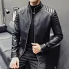 Men's Jackets 2021 Spring Jacket Fashion Faux Leather Coat Zipper Car Motorcycle Locomotive Top Quality Clothing