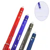 Gel Długopisy Crashable Pen Set Zmywalny uchwyt Niebieski Czarny Czerwony Kolor Ink Pisanie Ballpoint Dla Szkolnych Egzamin Biurowych Artykuły Papiernicze