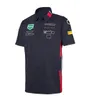 Рубашка поло F1 Team Racing, быстросохнущая футболка из полиэстера с отворотом автомобиля, индивидуальный стиль в одном стиле