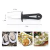 Multifunctionele stalen zeevruchten Scallop PRY Mes met houten handvat Oyster Messen Sharp-enged Shucker Shell Seafood Opener DHL