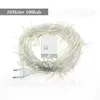 Strings Christmas Tree Lights avec 10M 100leds Multi Color 8 Lighting Mode Led Outdoor End Plug For Year